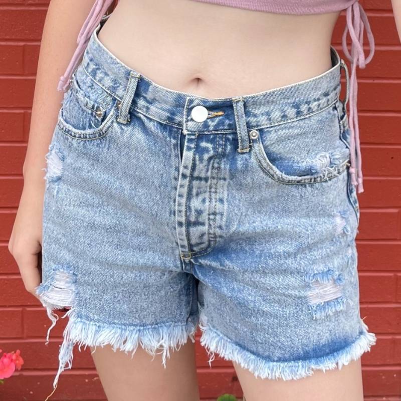 Womens denim cutoff outlet shorts